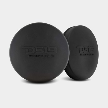 Højttalerbeskyttelse DS18, 6.5", silikone, sort, passer højttaler og bas, 2-pack