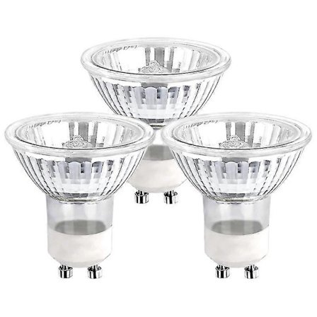 Gu10 Halogenpærer 35w Dimbar, 220v Gu10 Halogen Spotpærer 2 Pin, 400 Lm, 2800k Varm Hvit 3 stk, Hvit_Super Gave
