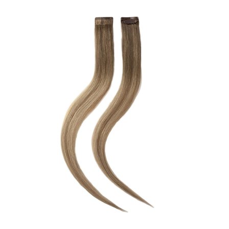 Rapunzel of Sweden Single Invisible Clip-ins 2 stk Brown Ash Blonde Balayage 40 cm, Hår, Børster & Accessories, Hair Extensions