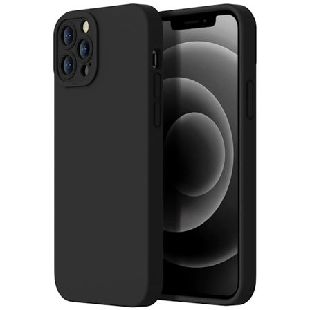 iPhone 12 Pro Max Matt Svart Skal - Extra Kamera Skydd