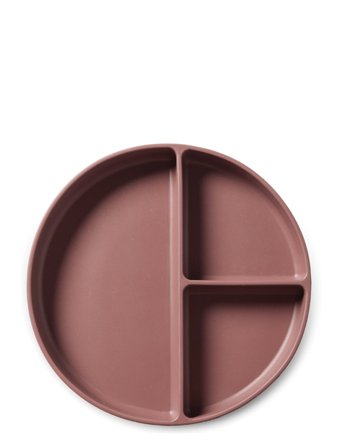 Nuuroo Mingo Divided Silicone Plate - Pink - ONE SIZE