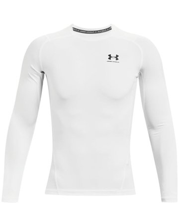 Under Armour HG Armour Comp LS White/Black