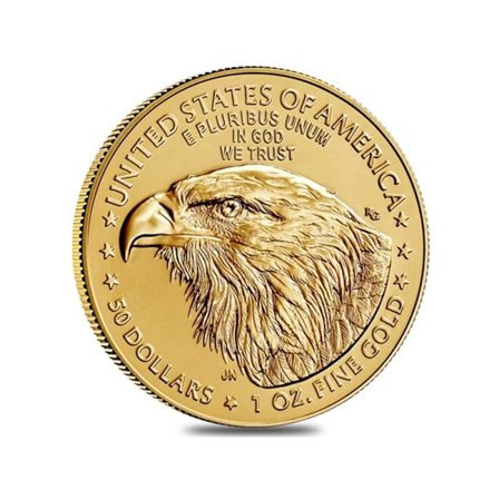 Minnemynt USA 2025 Eagles Libertys Medaljong – Design med Bald Eagles og mottoet «In God We Trust», antikk gullfinish, patriotisk arv C