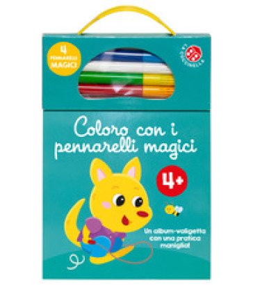 Coloro con i pennarelli magici 4+. Album azzurro. Con pennarelli