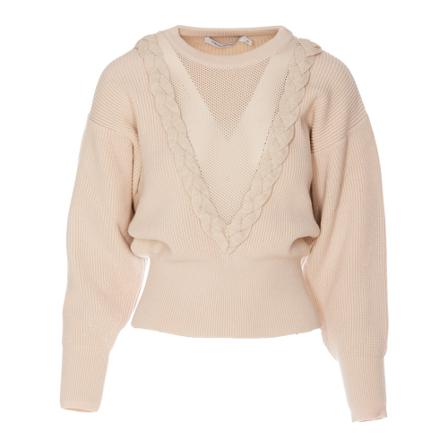 Simona Corsellini Round-neck Strik inbo, Dame Striktrøjer