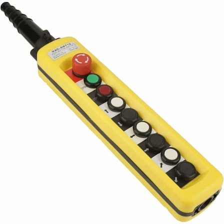 Kran Kæde Kran Trykknapkontakt med Nødstop, Station Hængende Løftebetjening, Kædekrans Styringskontakt (8 Knapper)