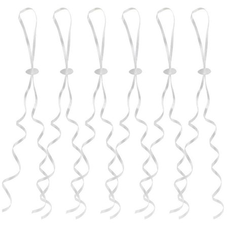 50 st Ballongförslutningar Helium med snöre, Ballongförslutningar med polyband, Ballongsnöre för bröllopsfest, jul, födelsedagsfester, (FMY)