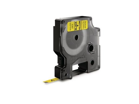 DYMO D1 6mm 1pk, Sort/Gul
