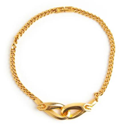 Givenchy Pre-owned, Pre-owned Yellow Goldnecklaces Geel, Dames, Maat:ONE Size