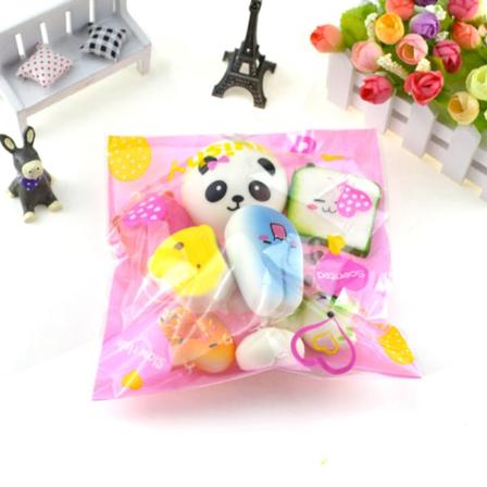 10 stk Kawaii Mini Myke Brød Squishy Lekepakke - Tilfeldig Utvalg