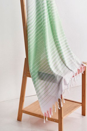 L'essentiel - Strandhandduk Fouta Golge - Grön - Handdukar - 90X180 - Från Homeroom