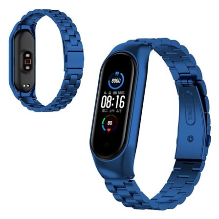 Xiaomi Mi Smart Band 6 / 5 stainless steel watch band - Blue