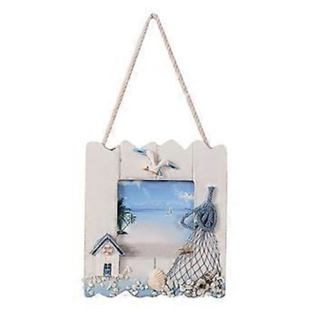 Moderni DIY-puinen valokuvakehysten sarja, romanttinen meri- ja Välimeren tyyli, seinälle ripustuva ovikuvien kehykset, kodin sisustustarvikkeet ja 