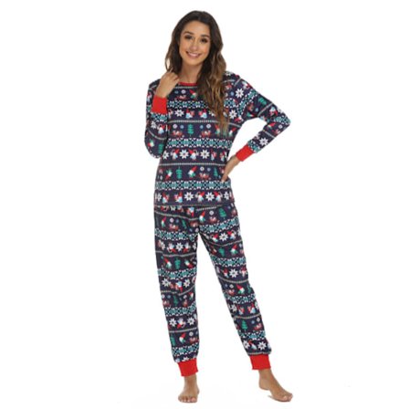 Set för kvinnor, jul Set långärmade print