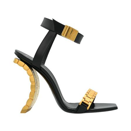 Balmain - Sandaler - Svart - Dam - Storlek: 38 Eu, Dam, Storlek: 38 EU