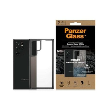 PanzerGlass HardCase antibakterielt Military Grade-etui til Galaxy S22 Ultra - gennemsigtig