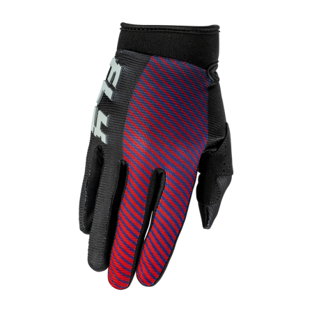 FLY Racing F-16 V26 Youth MX Gloves Black/Red/Purple L