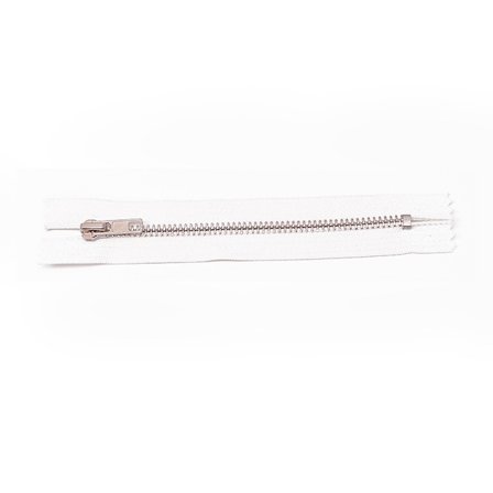 10 stk. (11,8 tommer, hvite) nylon glidelåser for sying, bulk glidelås