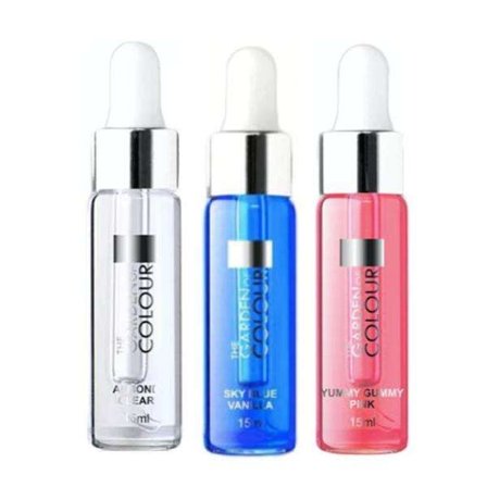 3-pack - Nagelbandsolja - Mandel, Vanilj, Tuggummi - 15ml