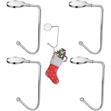 2025 Nye 4 stk. JuleStrømpe Krok Holder