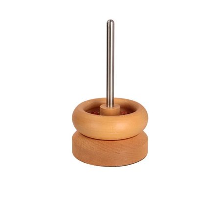 Puinen helmienpidike lankahelmirannekorujen valmistukseen