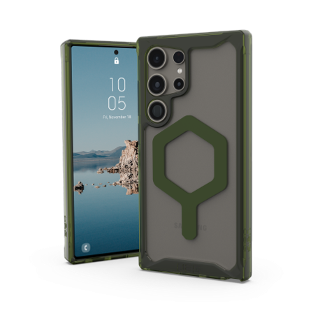 UAG Plyo Pro Magnet-etui for Samsung Galaxy S24 Ultra 5G med magnetisk modul - gjennomsiktig grønn