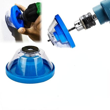 3 st dammskydd för elektrisk borr, askkopp, slagborr, dammsamlare, ett måste för hemmet, återanvändbart borrtillbehör (blå)