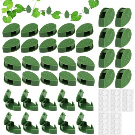 50 st självhäftande växtväggklämmor, växtklättring väggfäste