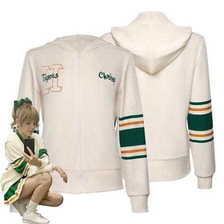 Voksne Barn Barn Stranger Cos Things Chrissy Cosplay-kostyme Hawkins High School Uniform Jakke Kåpe Halloween Carnival Dress Female M