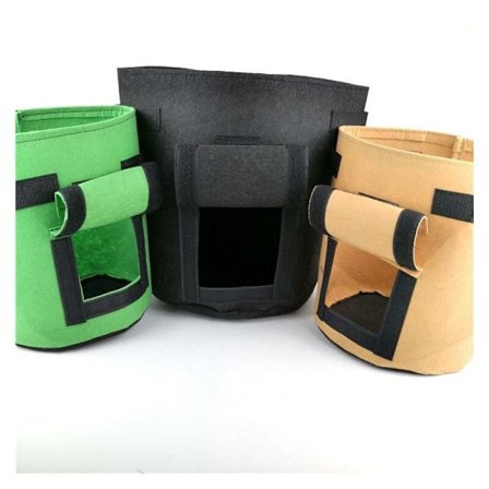 Högkvalitativt andningsbart filt ingefära eller potatis fleece kruka odlingskruka trädgårdsmaterial delar grönt