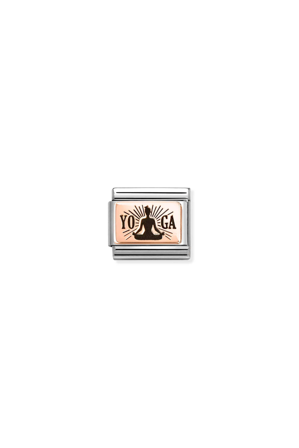 Plates 9K Rose Gold Yoga Meditation