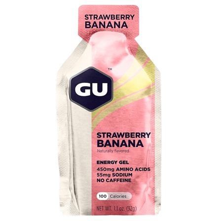 GU Strawberry Banana Gel Strawberry Banana 32 g, Sport & Velvære, Protein & Energi, Energigel