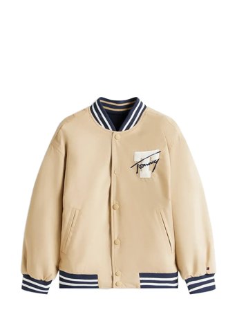 Reversible Bomber Jacket Beige Tommy Hilfiger