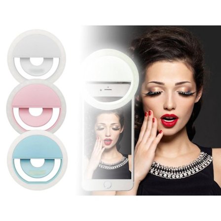 LED Selfie-lampa till Mobilen - Uppladdningsbar