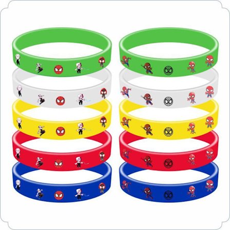 10 st Spiderman Spidey och vänner Armband Kalas Barnkalas Godispåse Fyllning