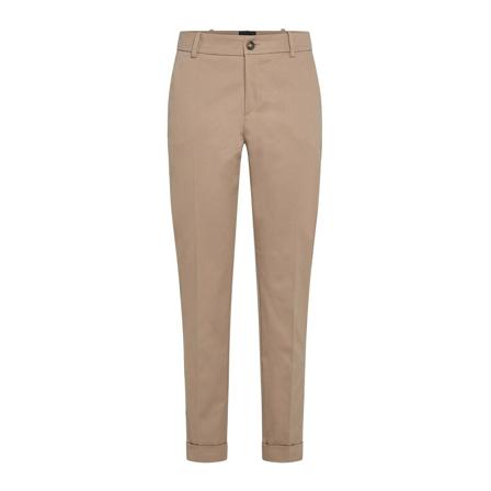 Peuterey, Gabardine stretch-cotton chino trousers Bruin, Dames, Maat:L