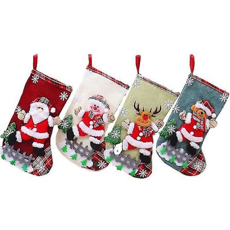 Jule-Strømpe Gavepose Ornament Hængende Strømper