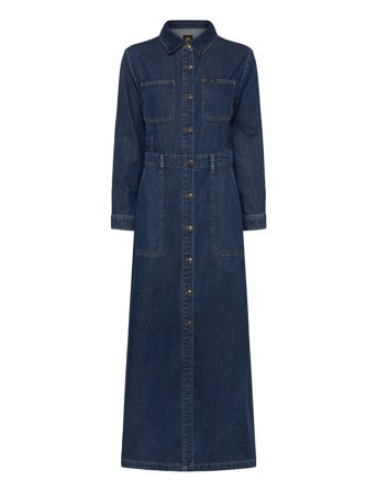 Lee Jeans | Maxi Denim Utility Dress | XS