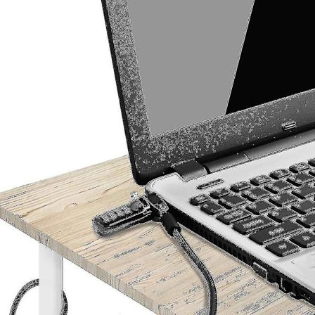 Laptopkabel Lås Laptop Säkerhetslås Anti Stöld 3 Nycklar 6.5