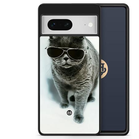 Bjornberry Skal Google Pixel 7 - Katt Glasögon