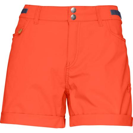 Norrøna Women's Svalbard Light Cotton Shorts Women hiking shorts Orange S