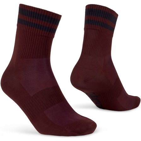 GripGrab Original Stripes Crew Socks Unisex workout socks Red XS (35-38)