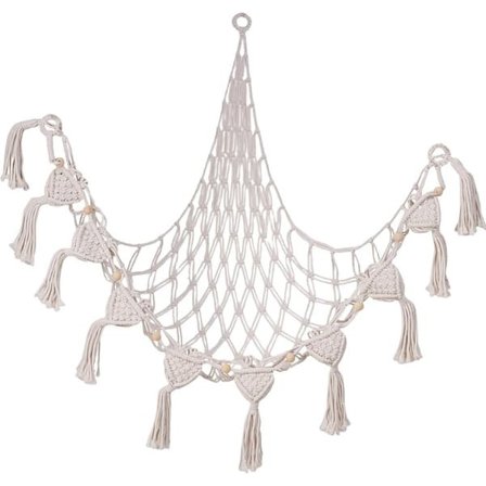 Boho Macramé -verkko/riippumatto pehmoleluille - Pehmolelujen säilytys