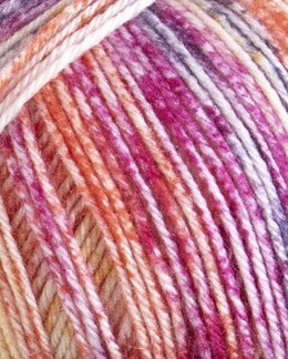 Garn Sox Merino 4 ply 100g Orange multi