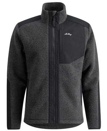 Lundhags Saruk Wool Pile Mid Full Zip M Charcoal