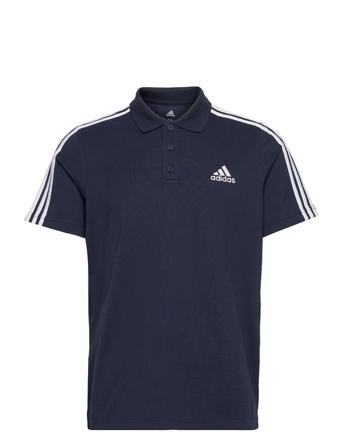 Aeroready Ess Piqué Emb Small Logo 3-Stripes Polo Shirt Blue Adidas Performance