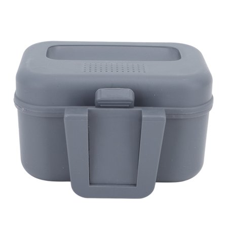 Fiske levende agnboks fiske agn stasjon plast vanntett orm agn holder varmebestandig levende agn beholder grå M