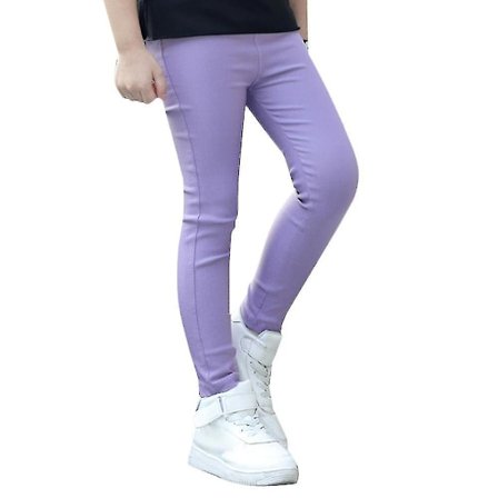 3-14 år Flickor Byxor Leggings Sportbyxor Purple