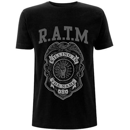 Rage Against The Machine Grå T-shirt med polisemblem