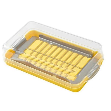 Smörskärarlåda med Lock, Smörskärare, Skärplatta, Smörbehållare, Smörförvaring, Smörskål, Stor S